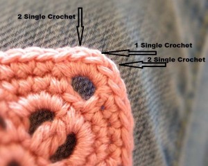 Crochet Headband - Corner Detail Instructions